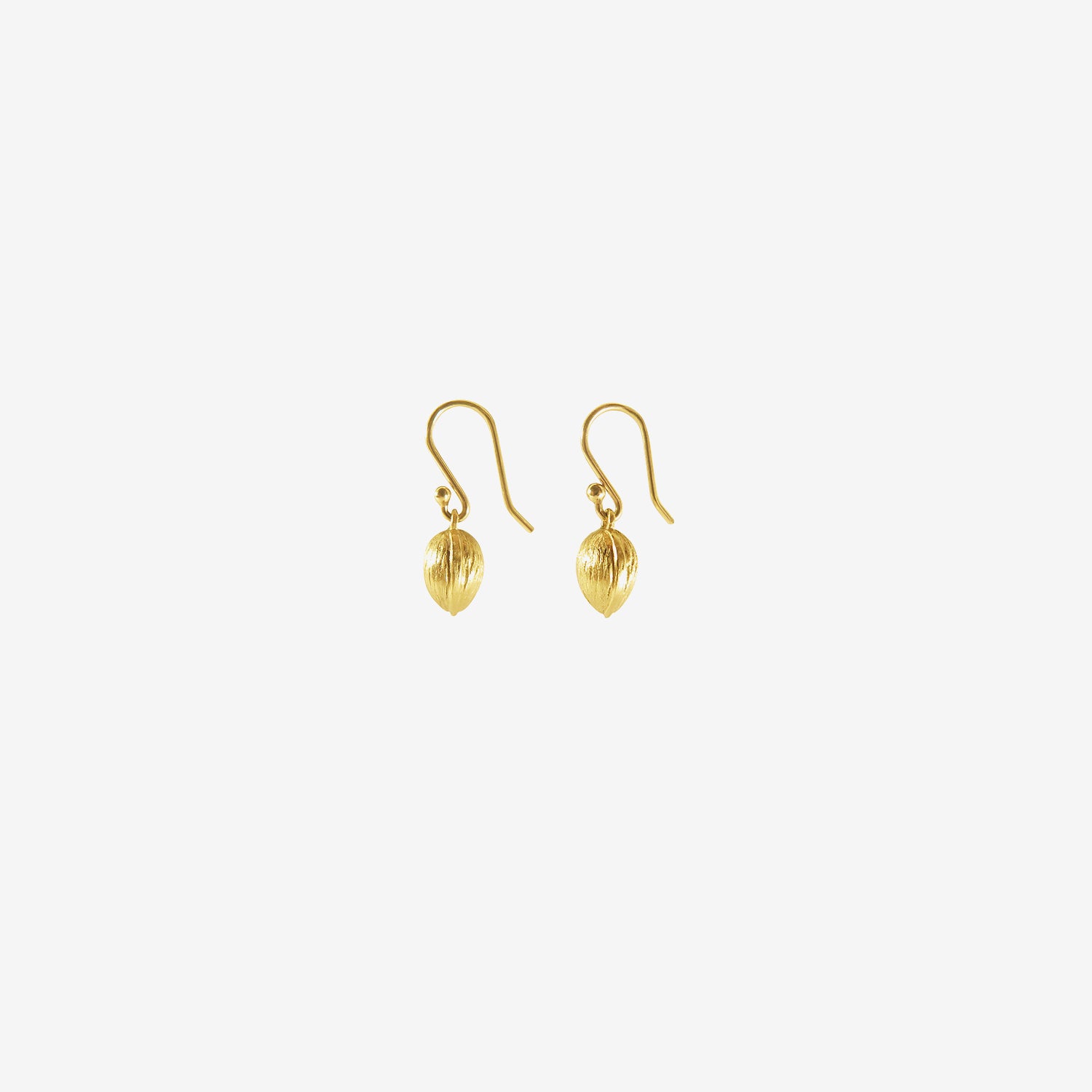 GABRIELLA KISS 18K TINY WALNUT EARRINGS
