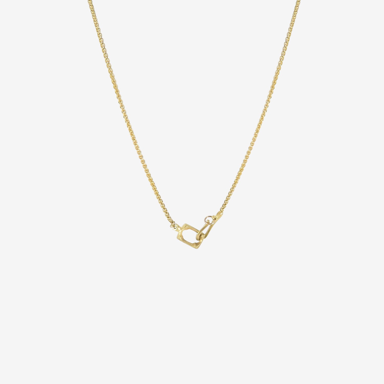 GABRIELLA KISS 18K & SMALL SMOKY QUARTZ LENS PENDANT