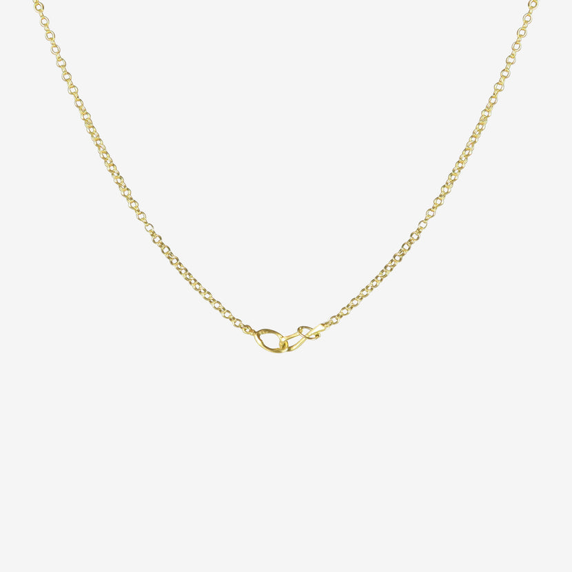 GABRIELLA KISS 18K & CLEAR QUARTZ LARGE LENS PENDANT