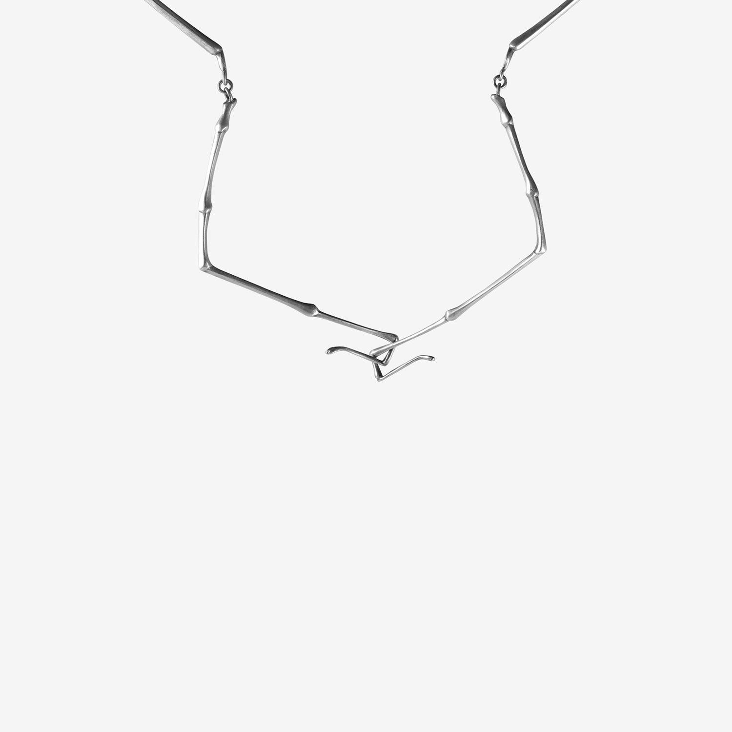 GABRIELLA KISS STERLING SILVER STICK BUG NECKLACE