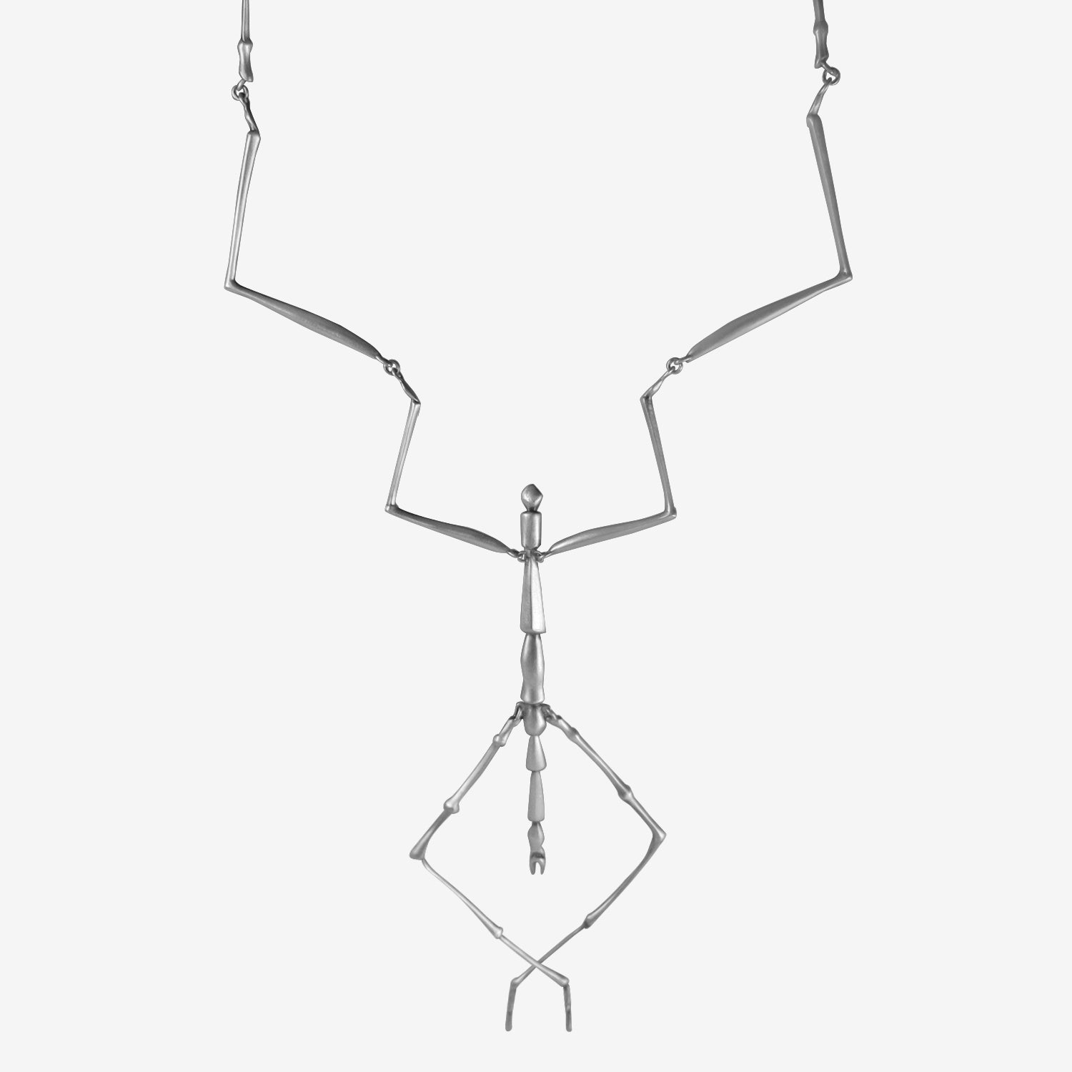 GABRIELLA KISS STERLING SILVER STICK BUG NECKLACE