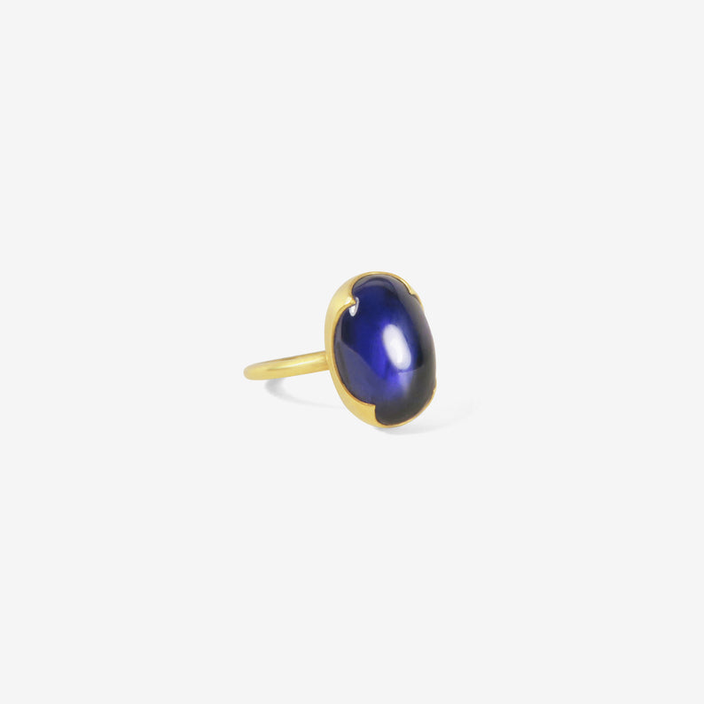 GABRIELLA KISS 18K & OVAL IOLITE RING