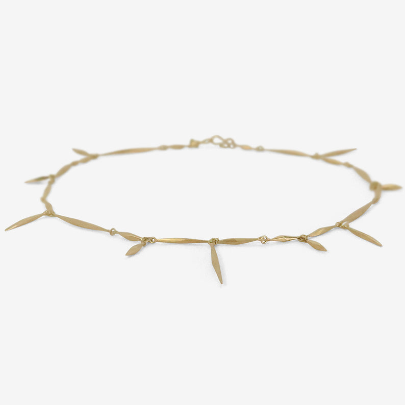 GABRIELLA KISS 18K PINE NEEDLE NECKLACE
