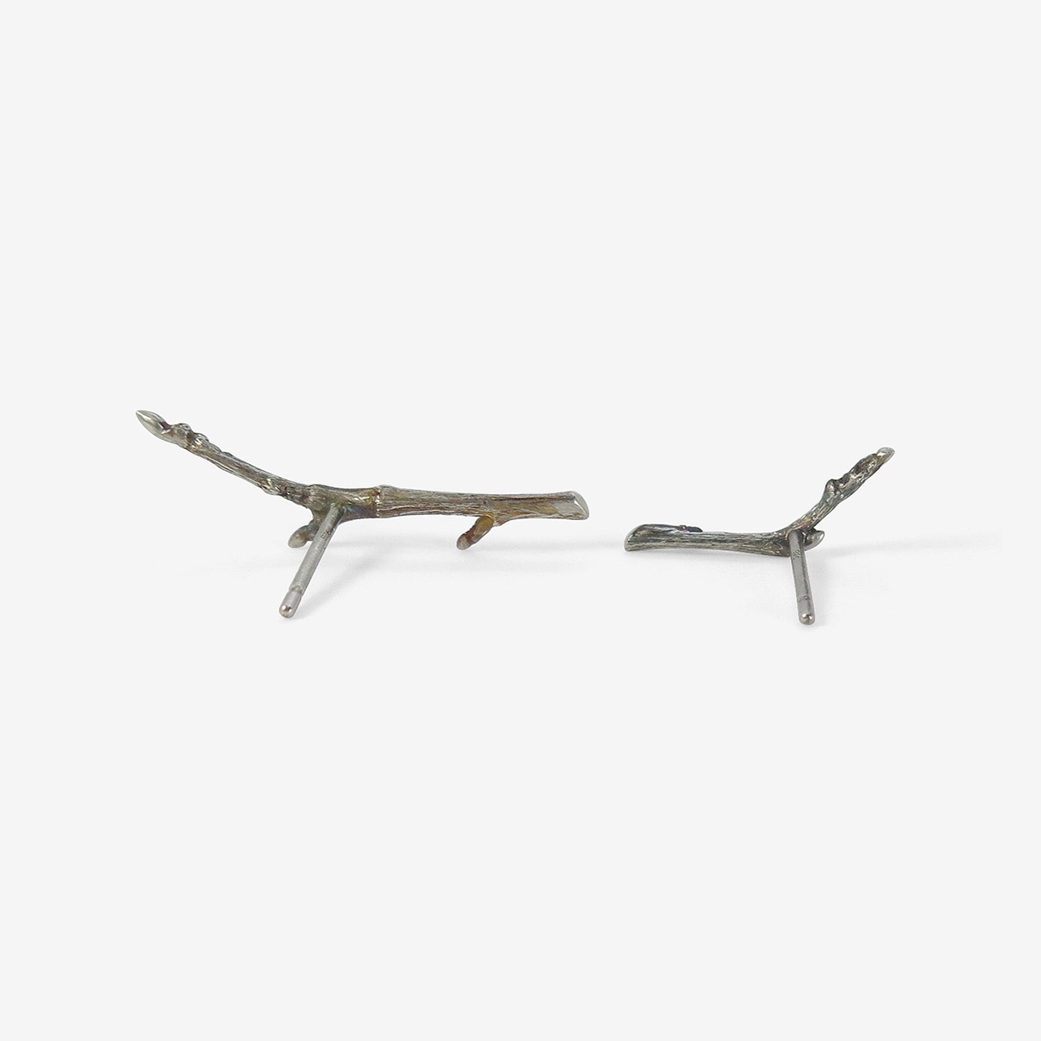 GABRIELLA KISS SILVER SMALL BRANCH STUDS