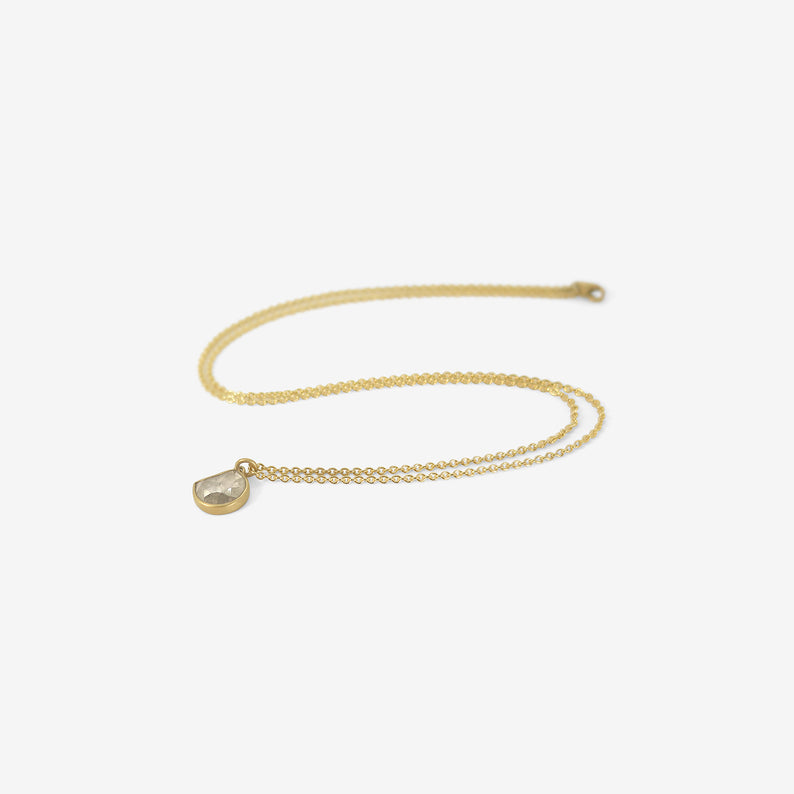 LOLA BROOKS 18K & DIAMOND CRESCENT MOON PENDANT, 1.77CT