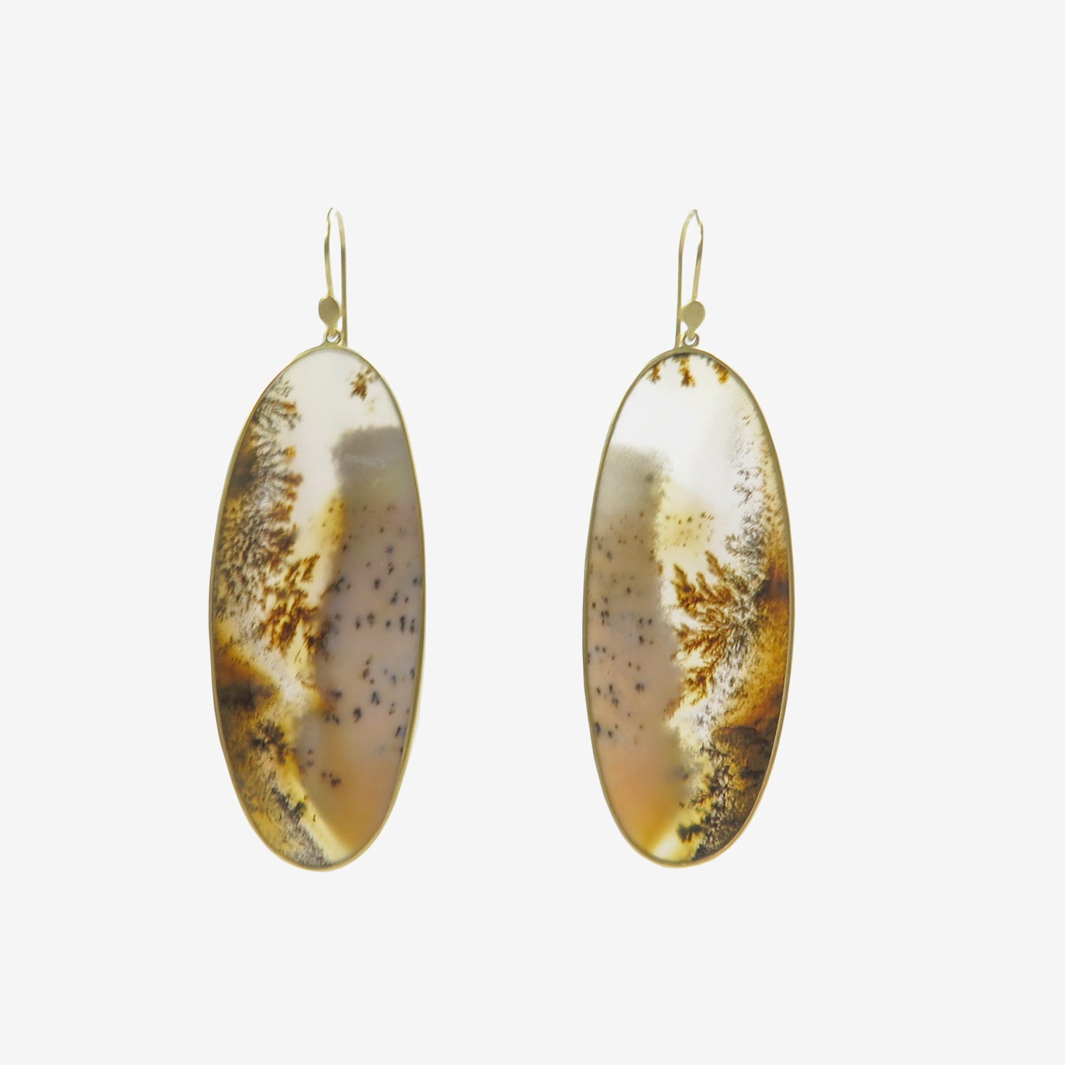 Dendritic 2025 agate earrings