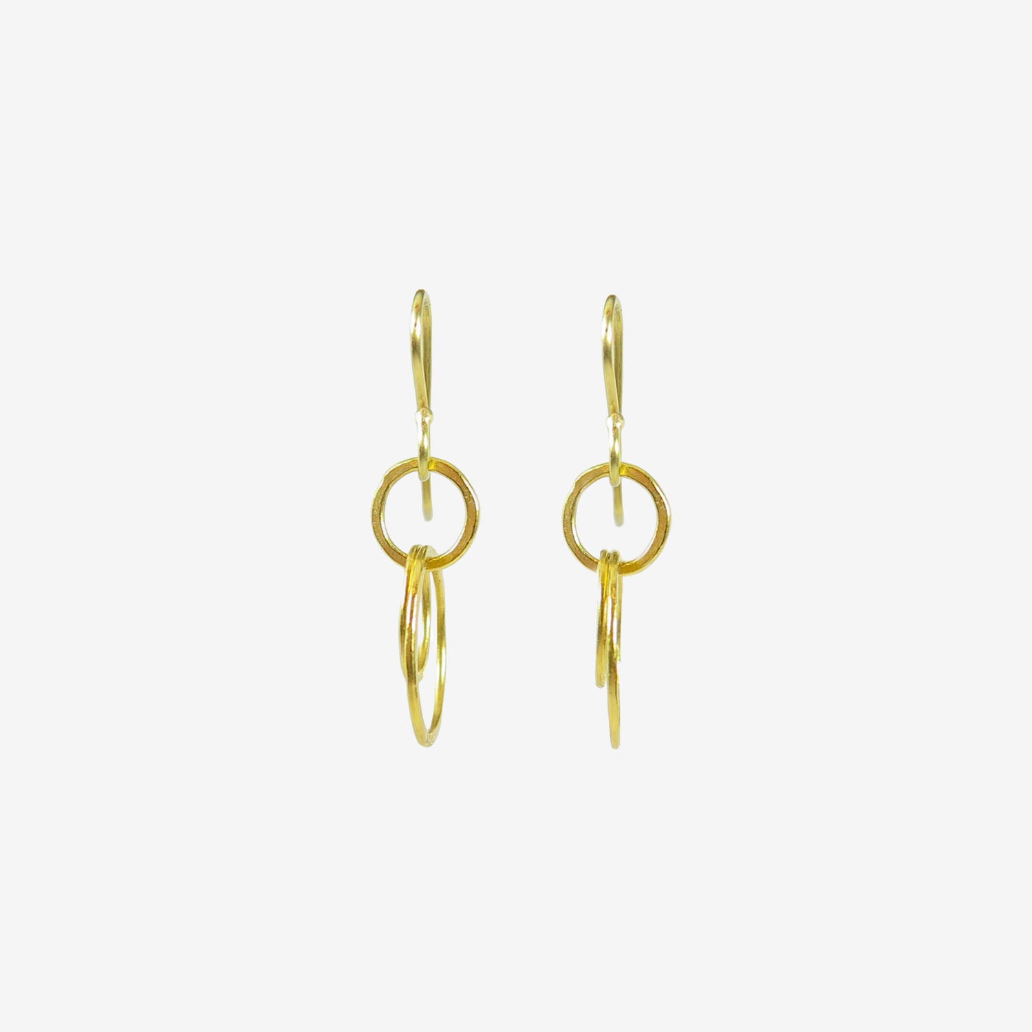 ROSANNE PUGLIESE 22K SMALL MAGNOLIA EARRINGS