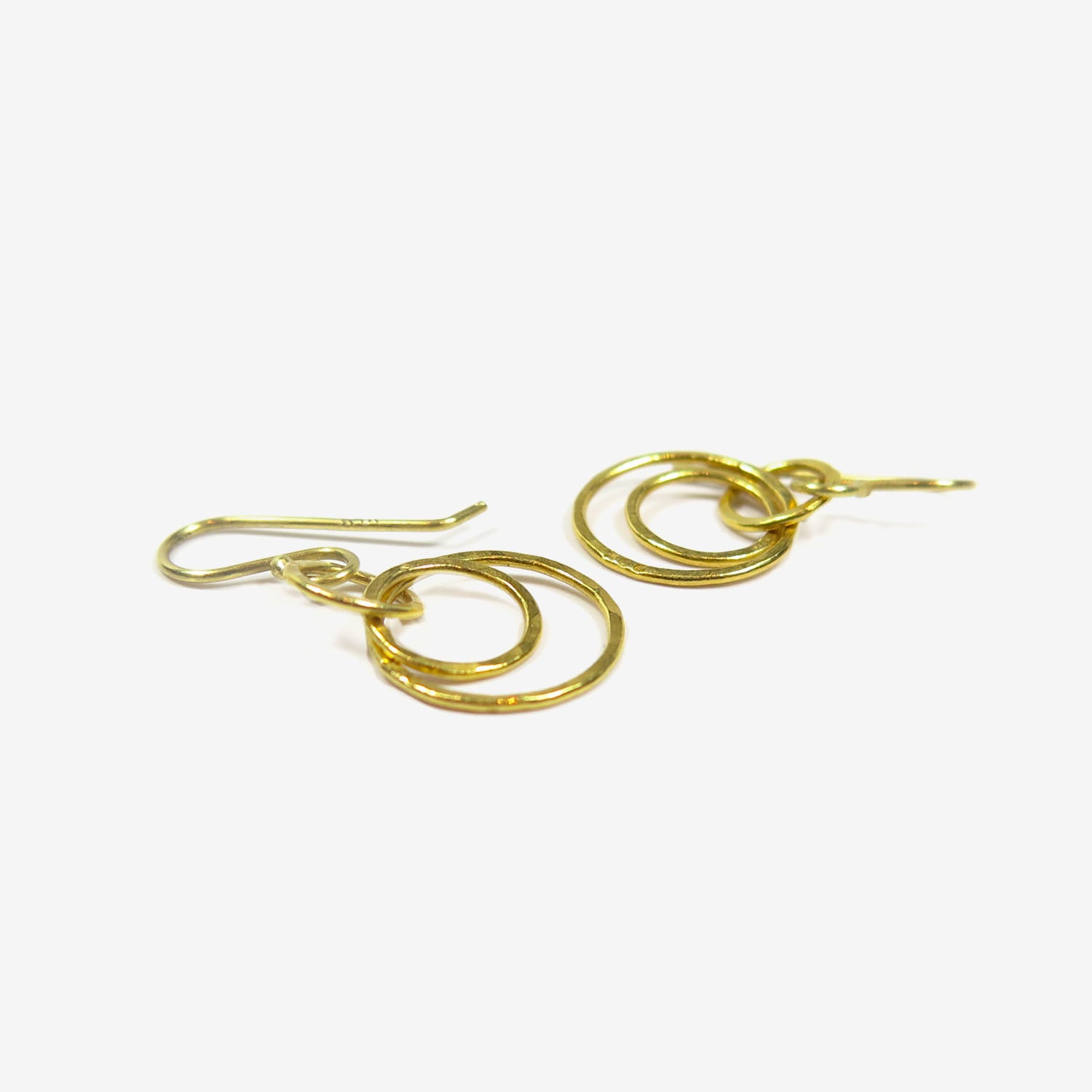ROSANNE PUGLIESE 22K SMALL MAGNOLIA EARRINGS