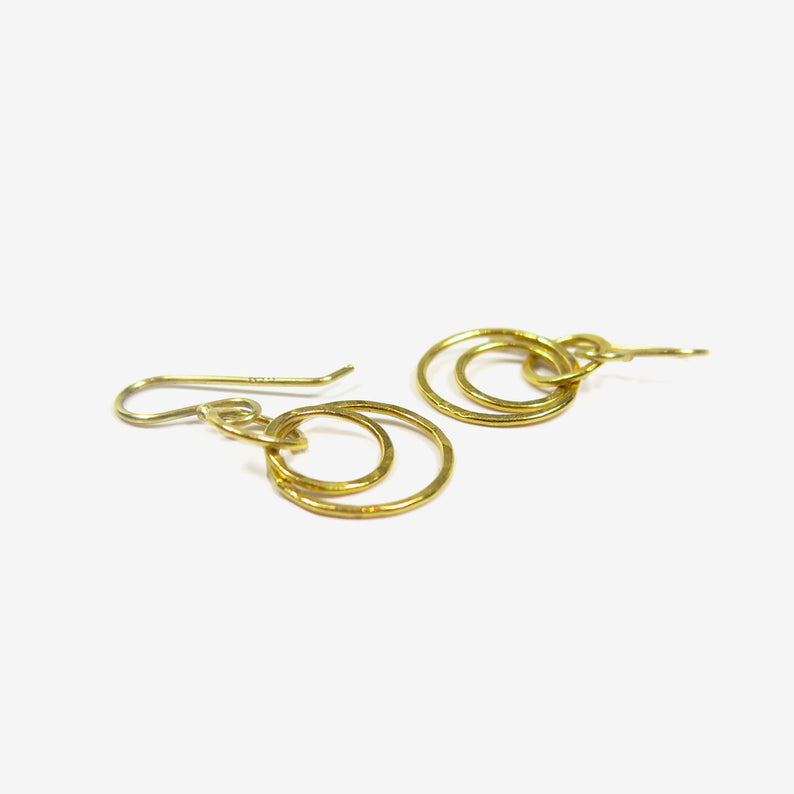 ROSANNE PUGLIESE 22K SMALL MAGNOLIA EARRINGS
