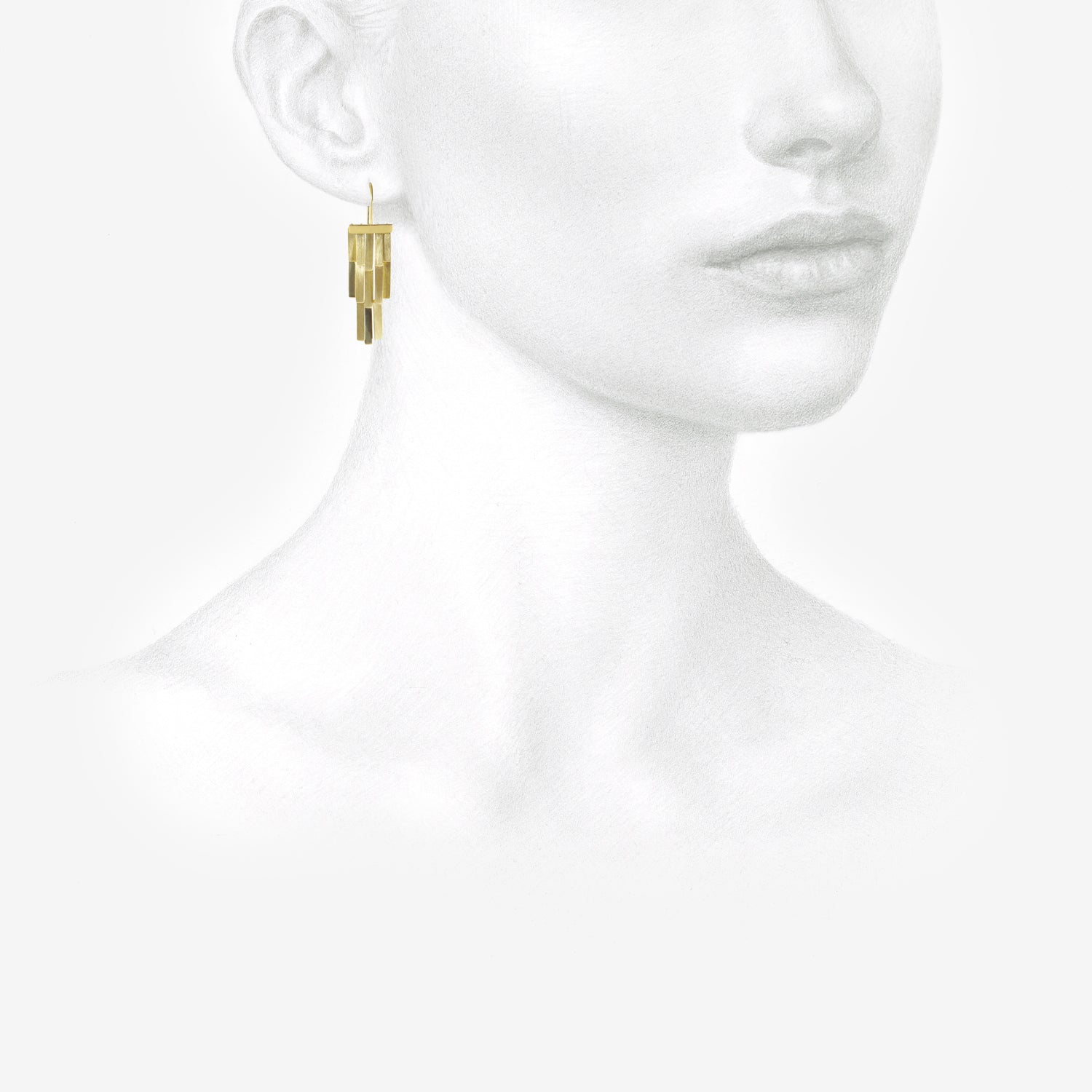 SIA TAYLOR 18K GOLD RAINFALL EARRINGS