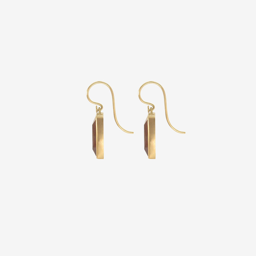 LOLA BROOKS 18K & SQUARE PINK TOURMALINE EARRINGS, 15.88CT