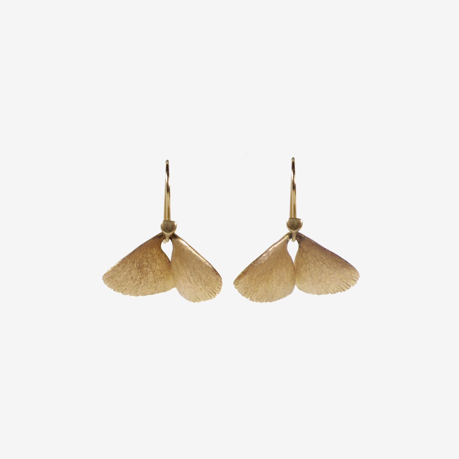 TED MUEHLING 18K PINK GOLD MOTH WINGS