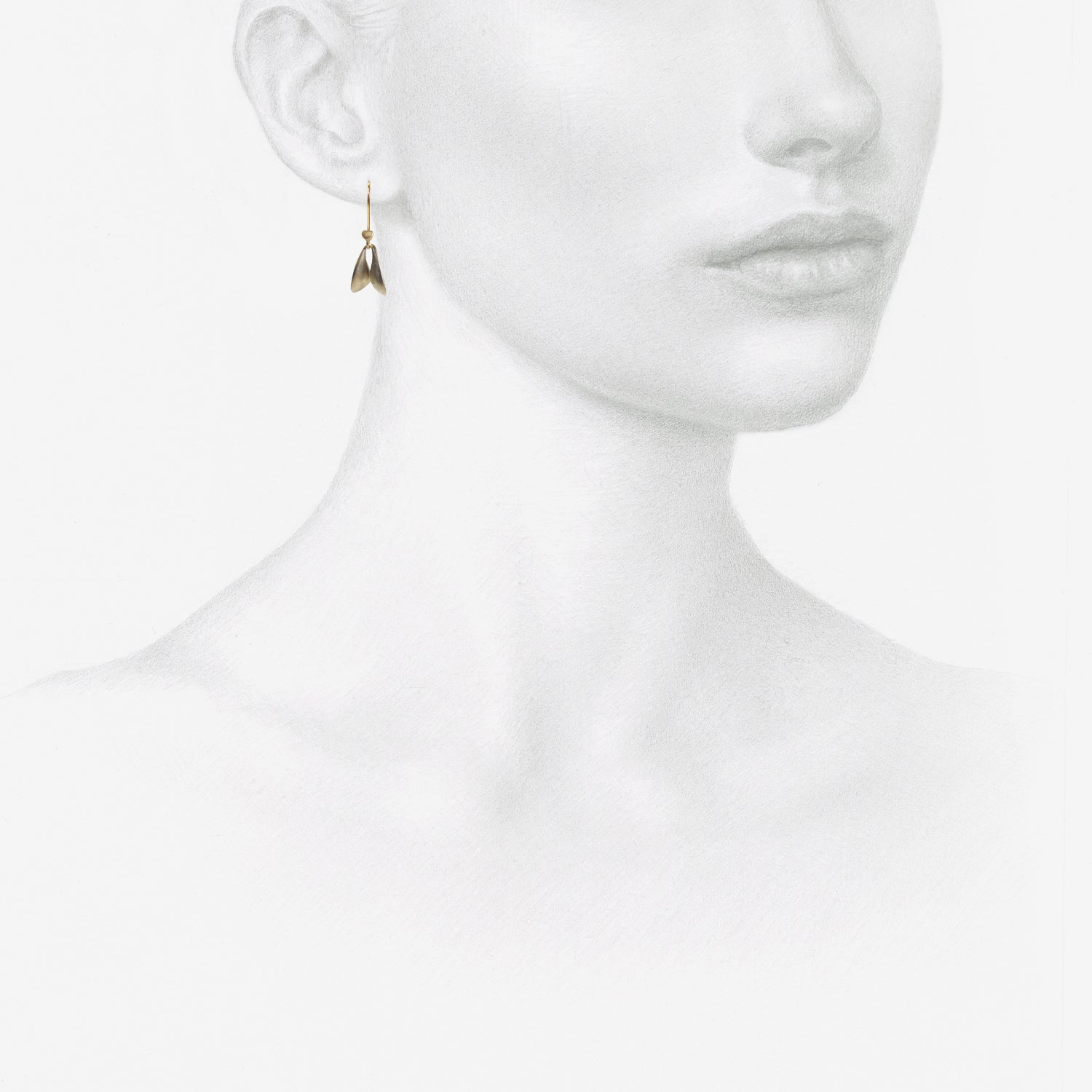 TED MUEHLING 18K WHITE GOLD FLY WINGS