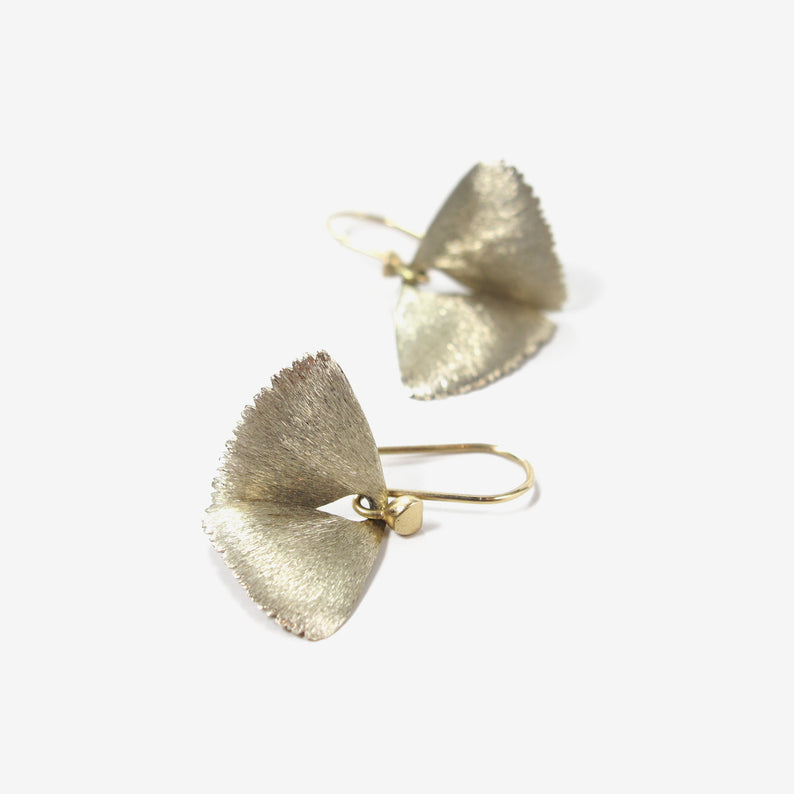 TED MUEHLING 18K WHITE GOLD MOTH WINGS