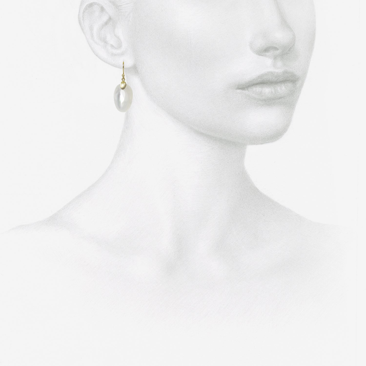 TED MUEHLING 10K & WHITE MOTHER-OF-PEARL SMALL CHIPS