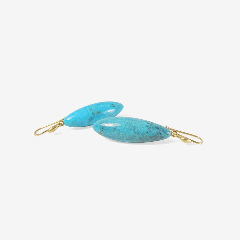 TED MUEHLING 14K & TURQUOISE LONG BERRIES