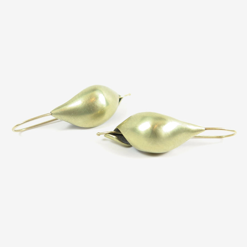 TED MUEHLING 14K GREEN GOLD NEW SHELLS