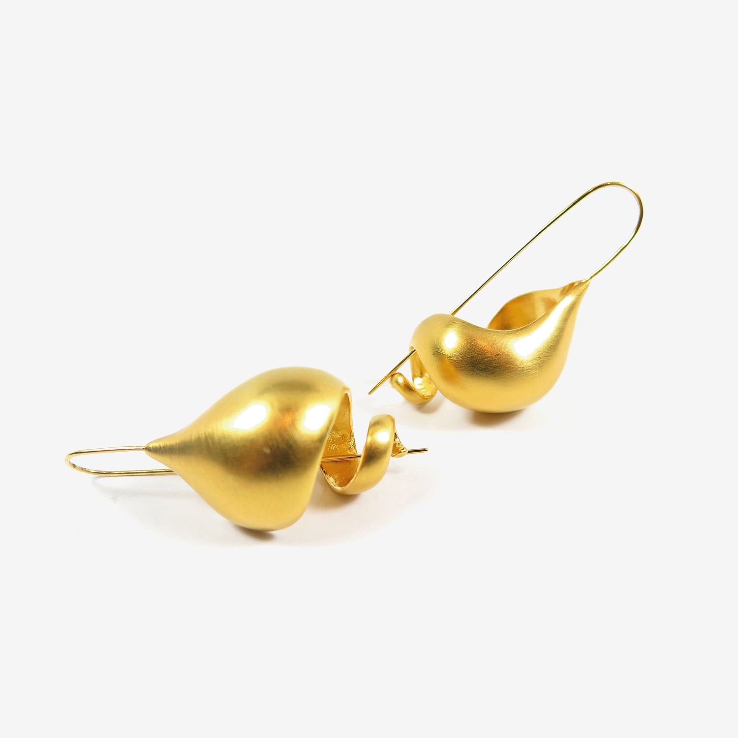 TED MUEHLING 24K GOLD PLATED SNAIL SHELLS