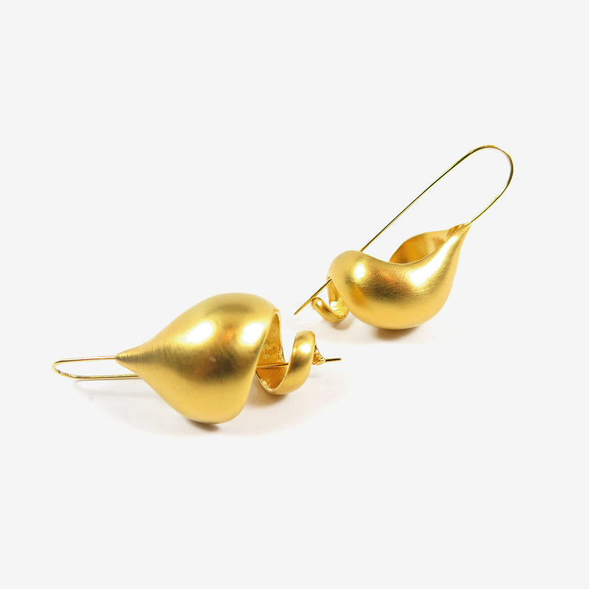 TED MUEHLING 24K GOLD PLATED SNAIL SHELLS