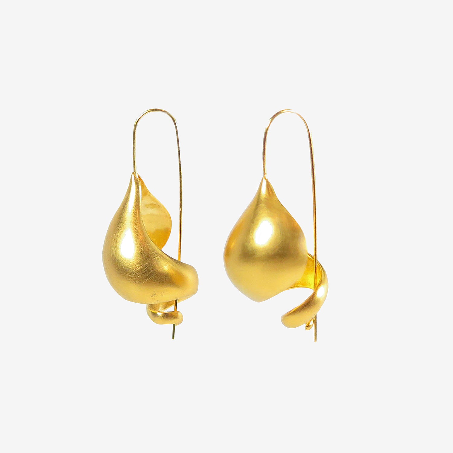 TED MUEHLING 24K GOLD PLATED SNAIL SHELLS