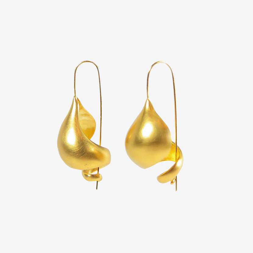 TED MUEHLING 24K GOLD PLATED SNAIL SHELLS