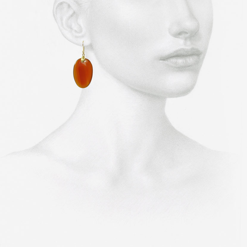 TED MUEHLING 10K & CARNELIAN LARGE CHIPS