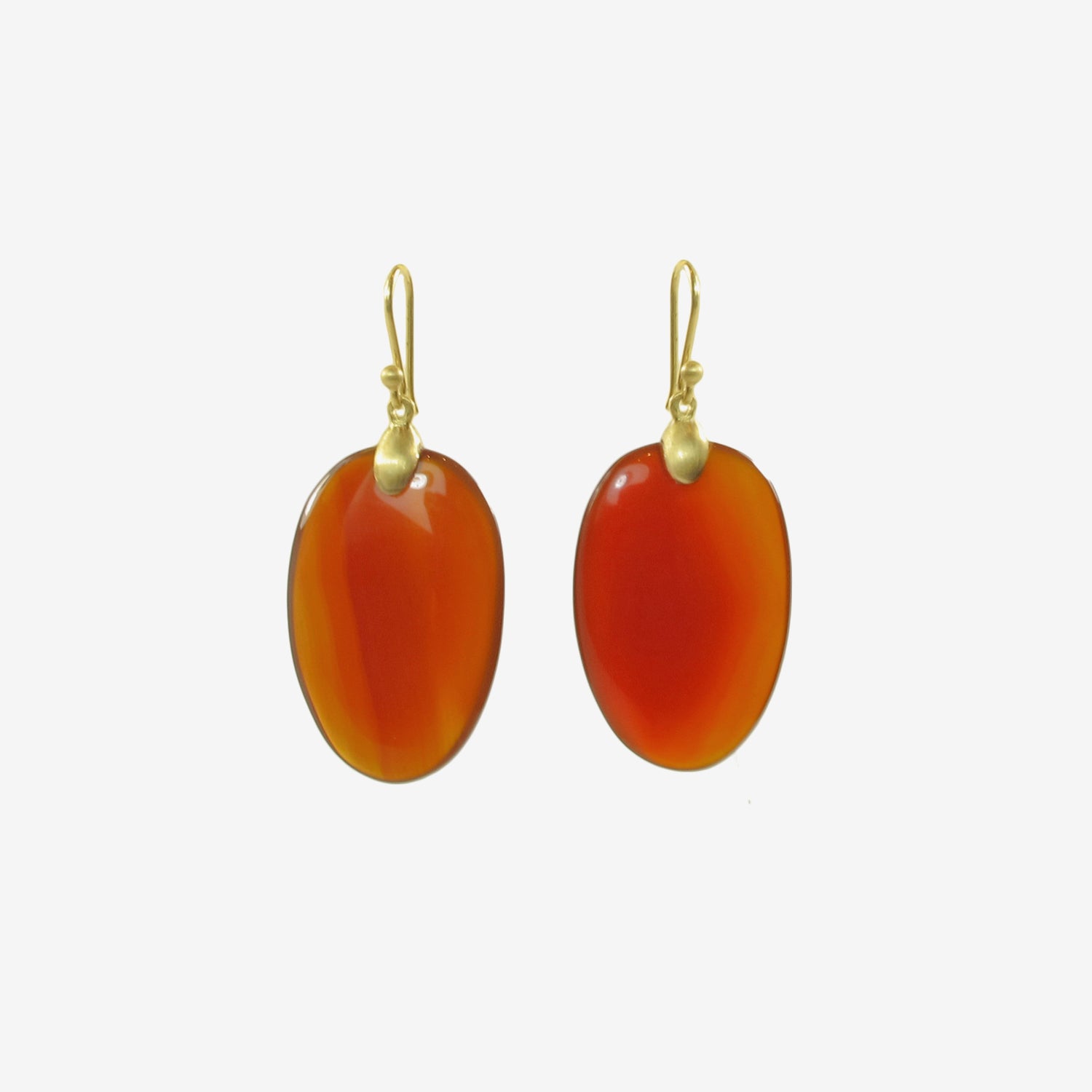 TED MUEHLING 10K & CARNELIAN LARGE CHIPS