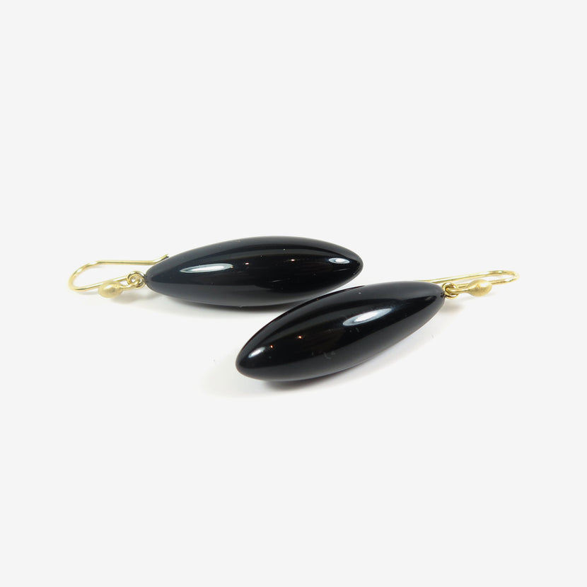 TED MUEHLING 14K & ONYX LONG BERRIES