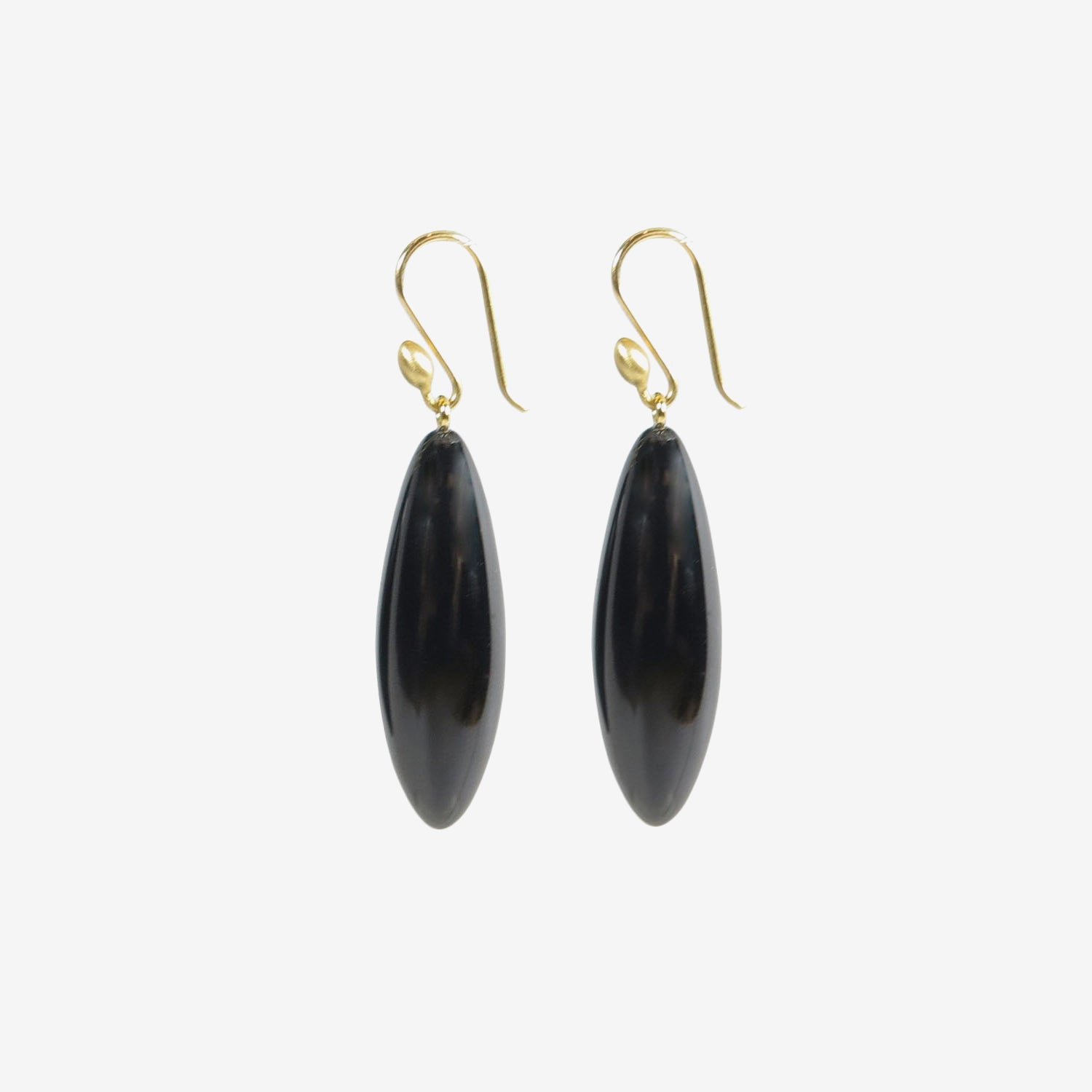 TED MUEHLING 14K & ONYX LONG BERRIES