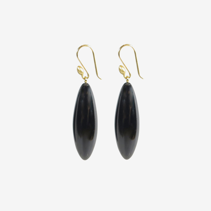 TED MUEHLING 14K & ONYX LONG BERRIES