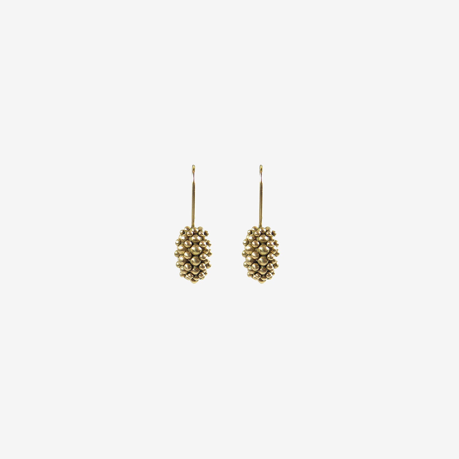 TED MUEHLING 14K MEDIUM RASPBERRY EARRINGS