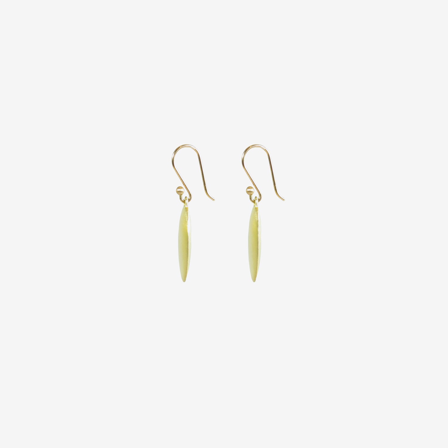 TED MUEHLING 18K GREEN GOLD PLATED SMALL CHIPS