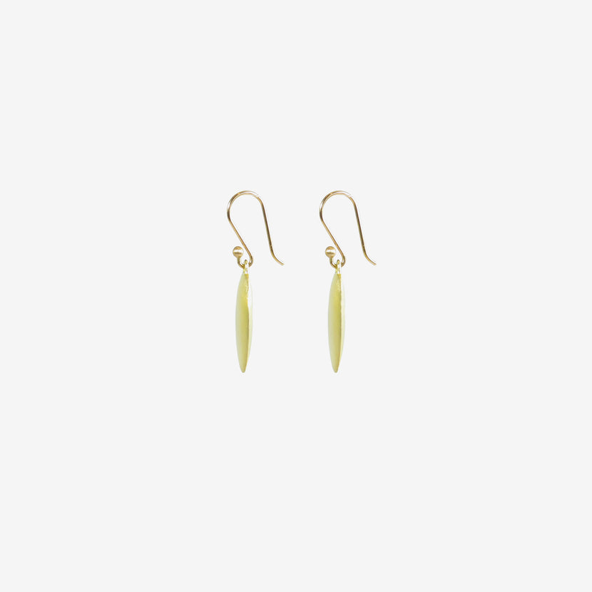 TED MUEHLING 18K GREEN GOLD PLATED SMALL CHIPS