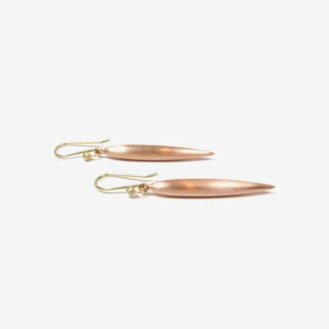 TED MUEHLING 18K PINK GOLD PLATED LARGE RICE