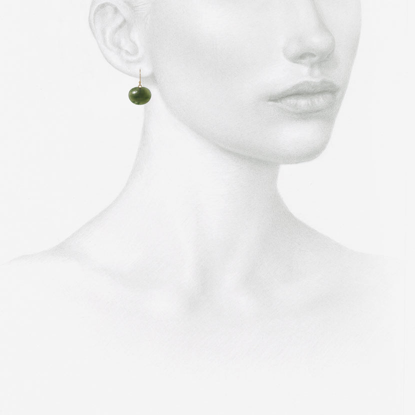 TED MUEHLING 14K & JADE LILY PADS