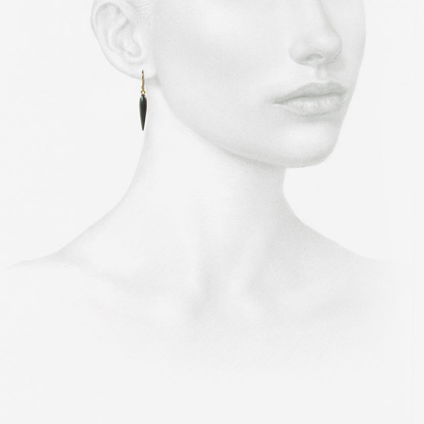 TED MUEHLING 14K & HEMATITE RICE