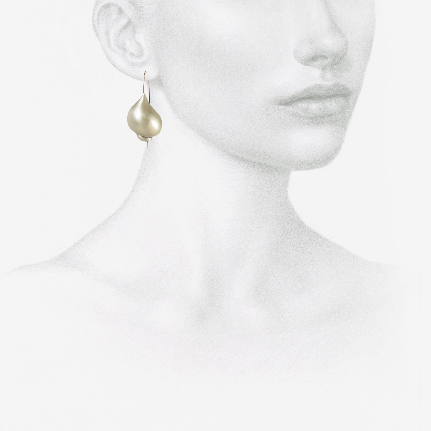 TED MUEHLING STERLING SILVER SNAIL SHELL EARRINGS