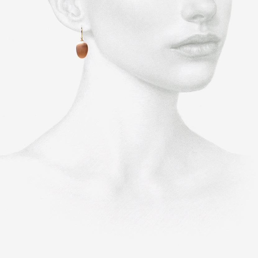 TED MUEHLING 18K PINK GOLD PLATED SMALL CHIPS