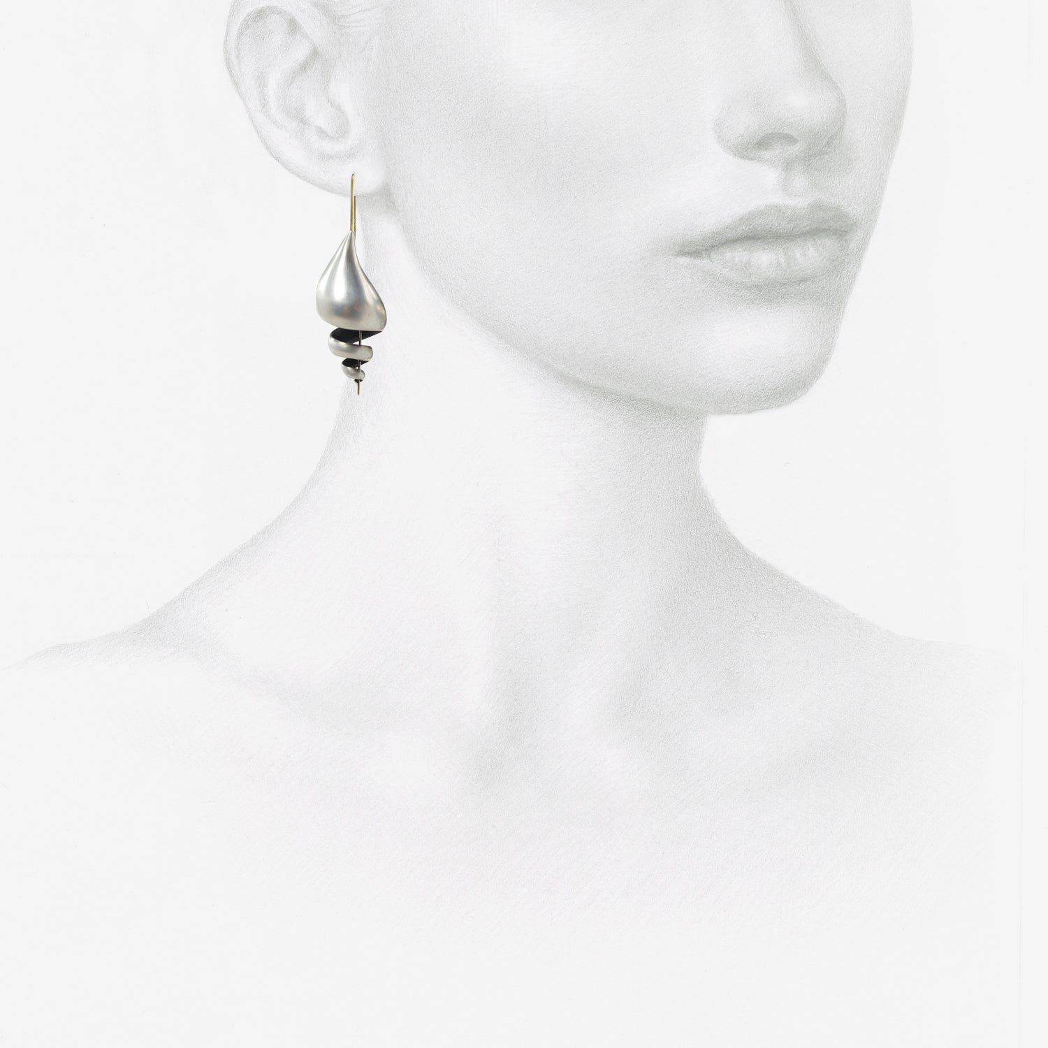 TED MUEHLING STERLING SILVER TURRET SHELLS