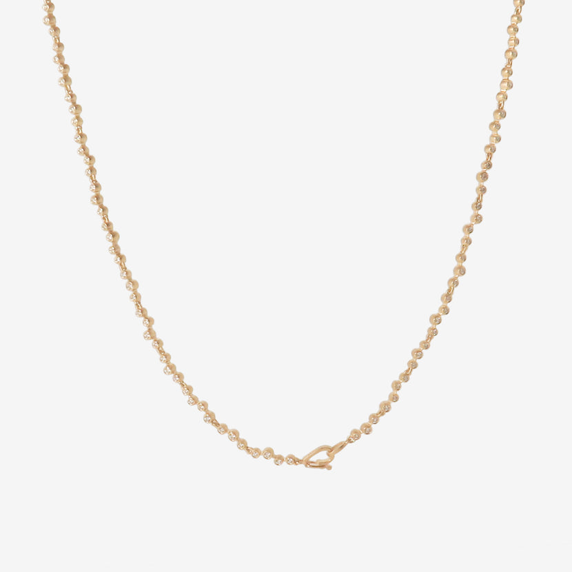 NICOLE LANDAW 14K & SMALL DIAMOND RIVIERA NECKLACE, 2CT