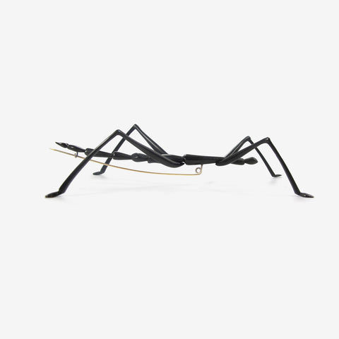 GABRIELLA KISS OXIDIZED BRONZE WALKING STICK INSECT PIN