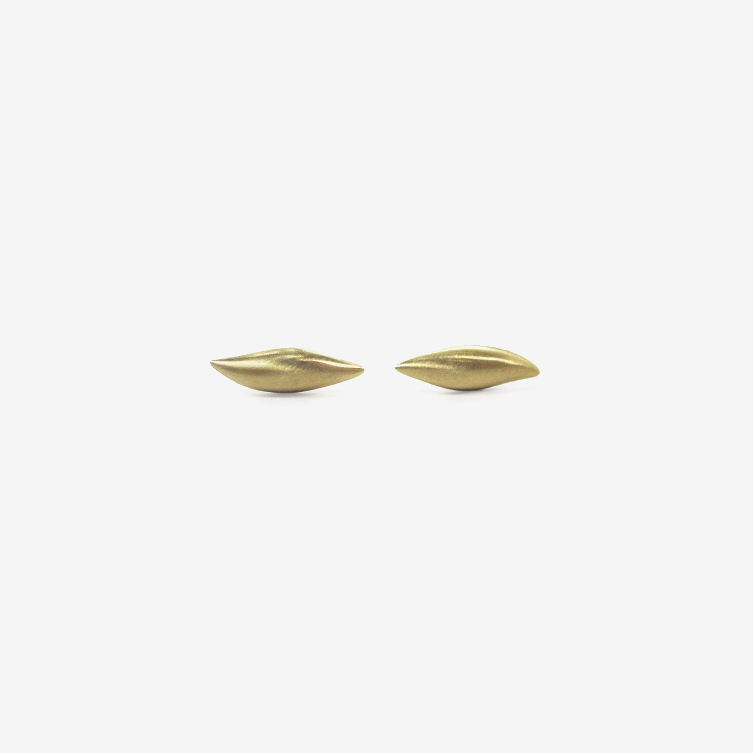 GABRIELLA KISS 18K TINY SLUG STUDS