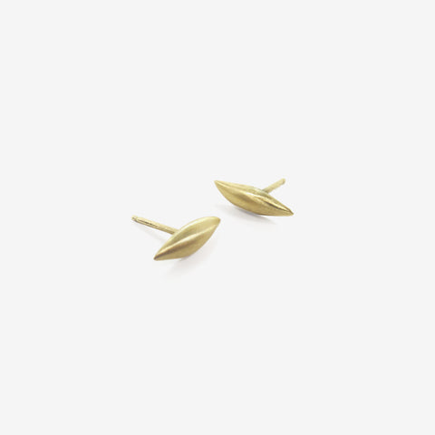 GABRIELLA KISS 18K TINY SLUG STUDS