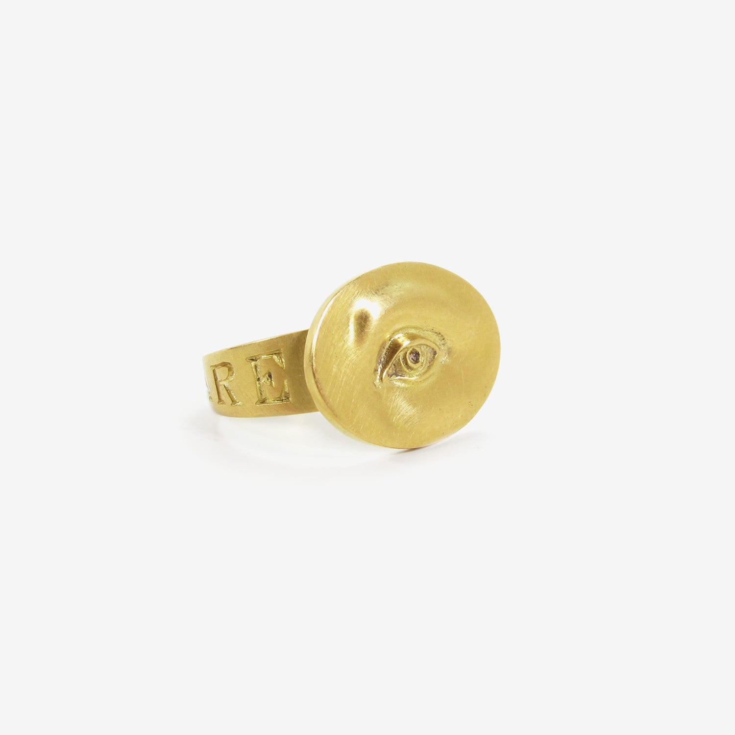 GABRIELLA KISS 18K LOVE TOKEN EYE RING – “INVIGILARE” – TO WATCH OVER