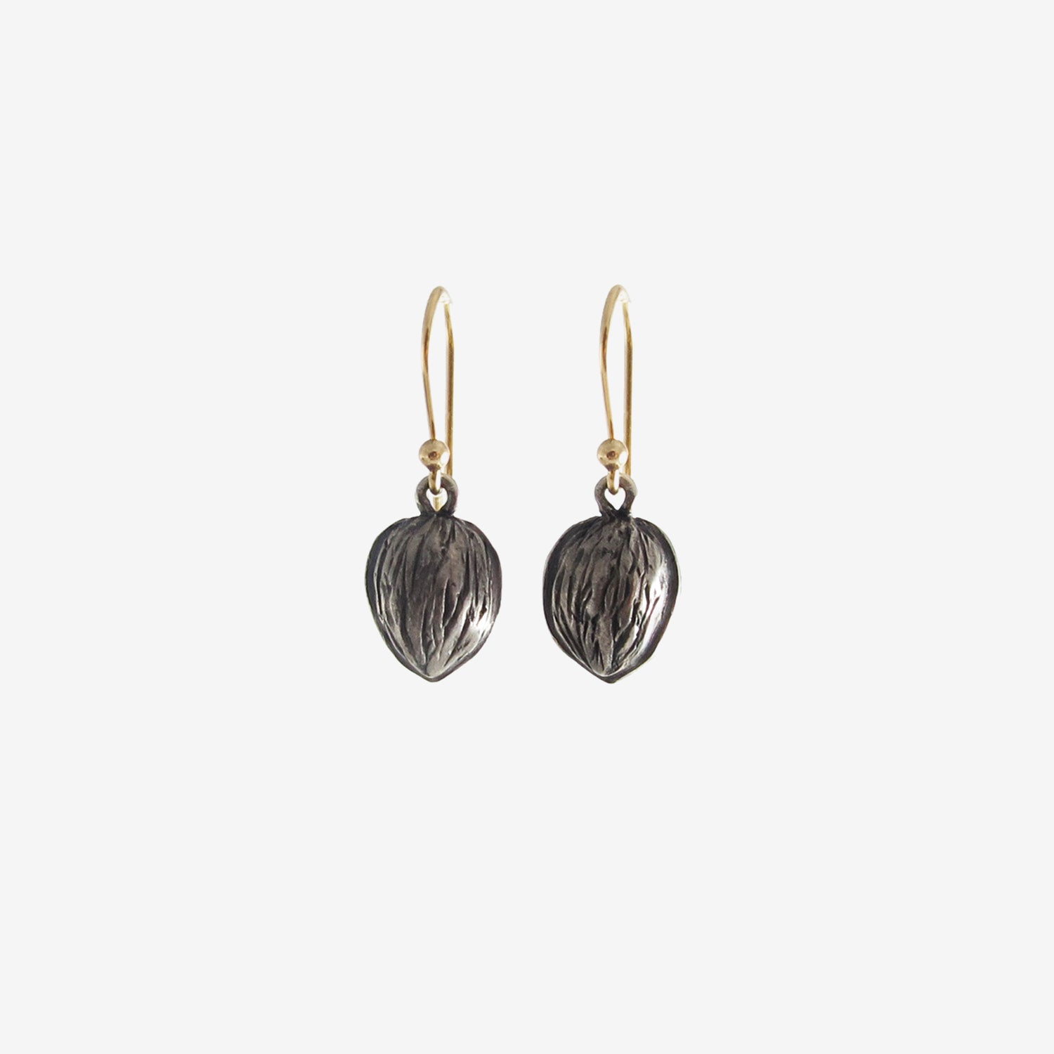 GABRIELLA KISS STERLING SILVER WALNUT EARRINGS