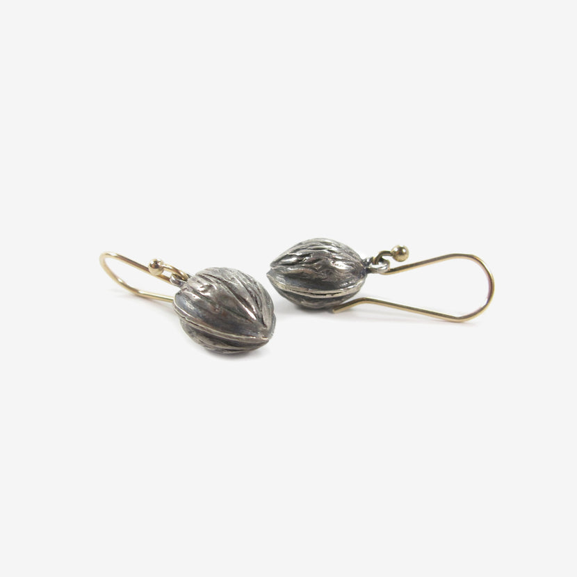 GABRIELLA KISS STERLING SILVER WALNUT EARRINGS