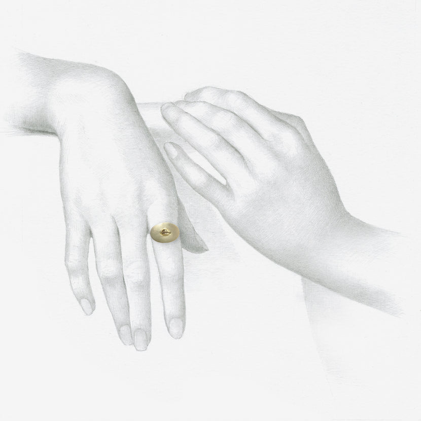 GABRIELLA KISS 10K LOVE TOKEN RING – “SAPIENTIAE” – WISDOM