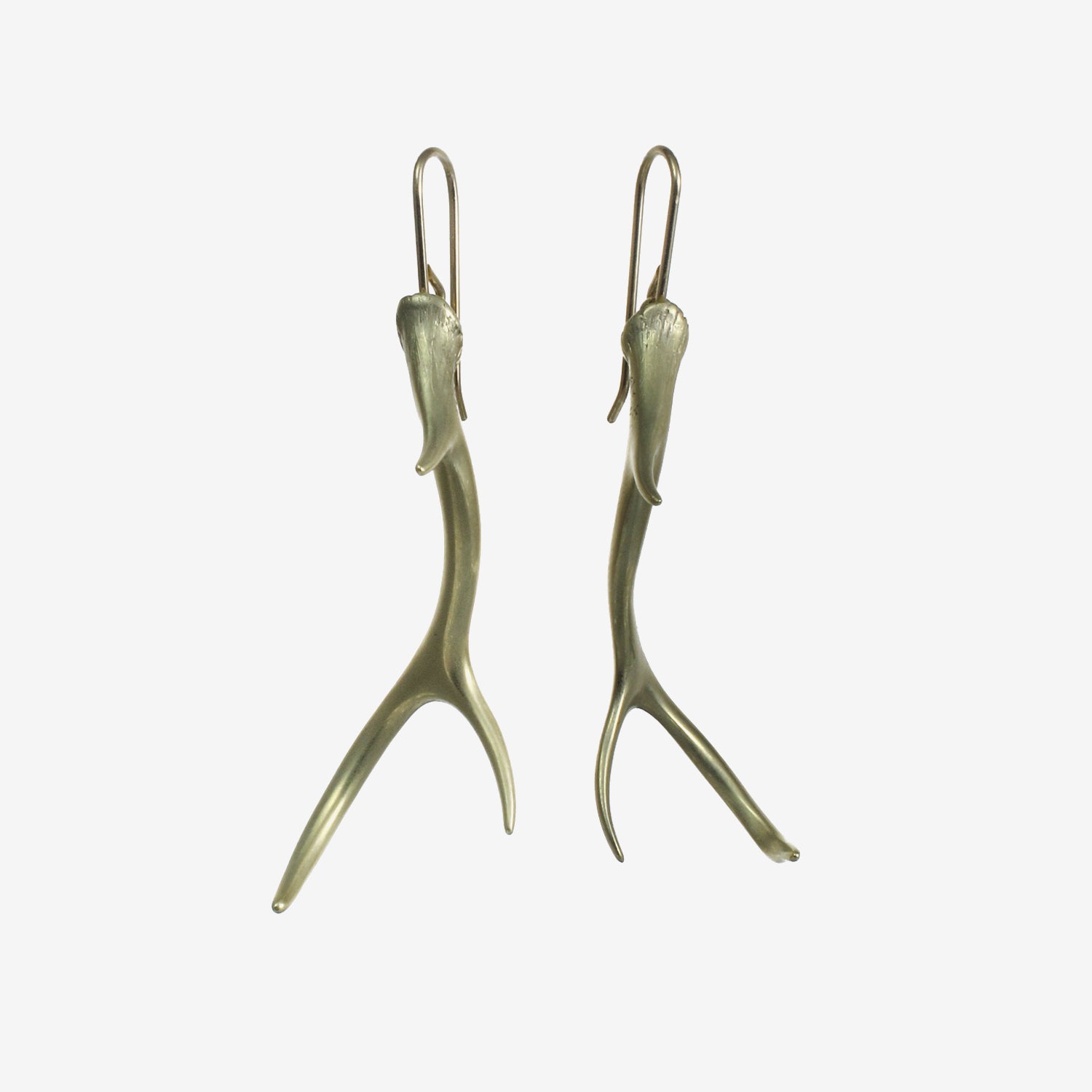 GABRIELLA KISS 14K ANTLER EARRINGS