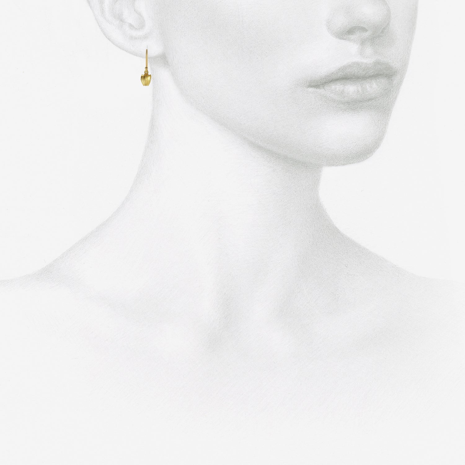 GABRIELLA KISS 18K BUCKWHEAT EARRINGS