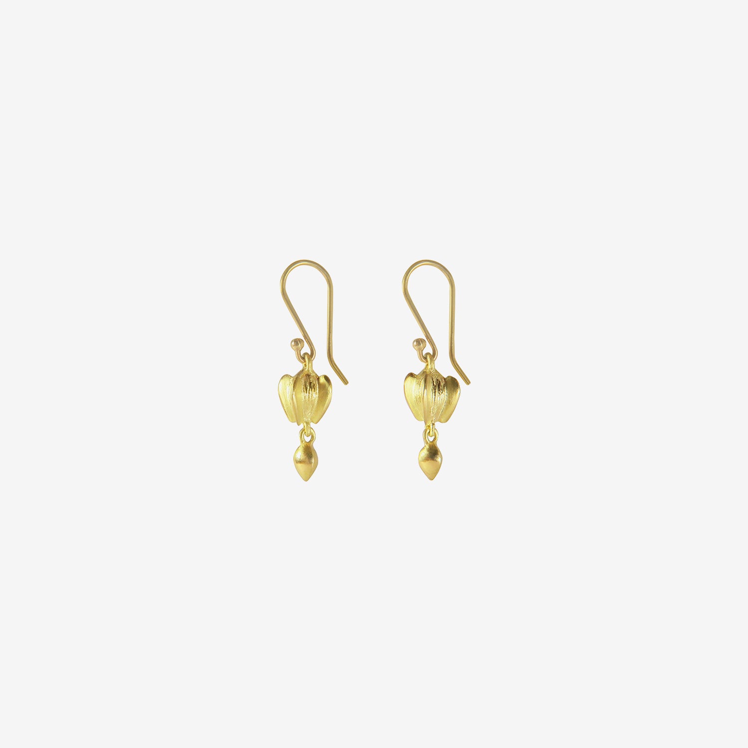 GABRIELLA KISS 18K BUCKWHEAT WITH SEED EARRINGS